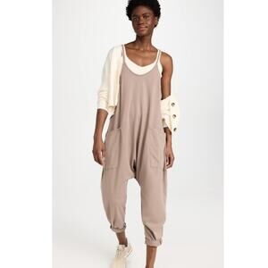 Free People Movement Women’s XS Hot Shot Onesie Mocha Latte Jumpsuit Loungewear